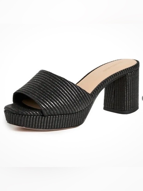 Veronica Beard Shoes - VERONICA BEARD Dali Platform Woven Raffia Slide Sandal